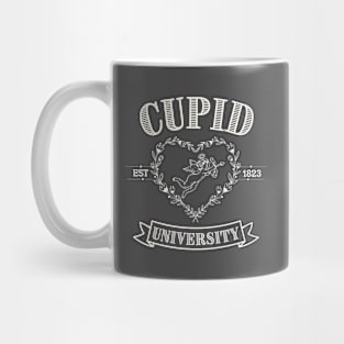 Cupid University T-Shirt, Cute Valentine's Day Shirt, Cute College Sweatshirt Classic T-Shirt, Ivory Mug